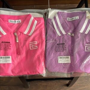 Exarus Kids Polo Shirt - Pink and Purple